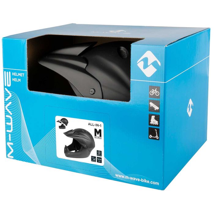 Модулна кросова каска VENTURA, Fullface, Матова - Вело, Мото, Скутер