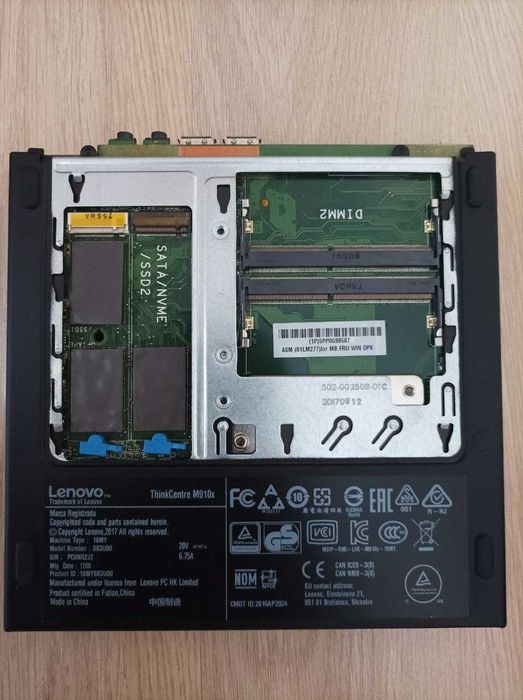 Lenovo ThinkCentre M910x Tiny - Intel Core i5-7500, No RAM, No SSD