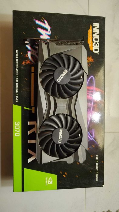 RTX 3070 nVidia Geforce Placa Video 8GB Inno3d Twin x2 OC Mini