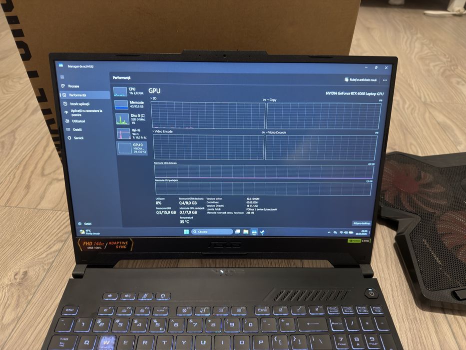 Laptop gaming Asus TUF A15 - RTX4060 - garantie 10.2028