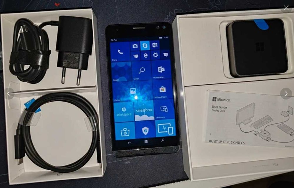 Telefon HP Elite X3 cu Microsoft Display Dock
