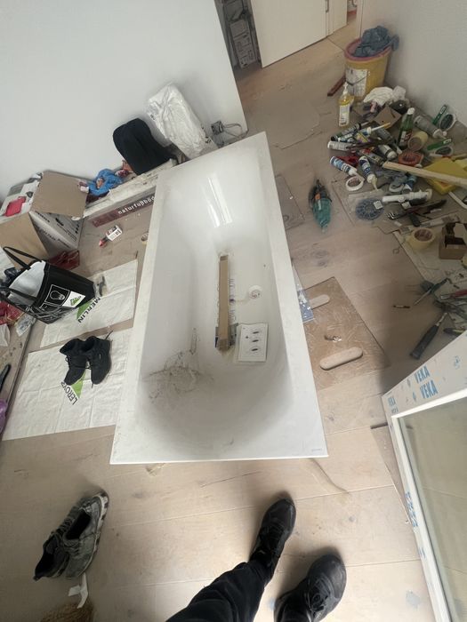 Cada de baie cersanit city 170 x 75 cu suport. Fara masca.