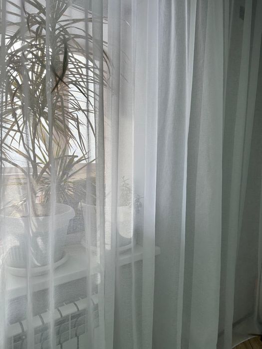 Тюль полиэстер, лён