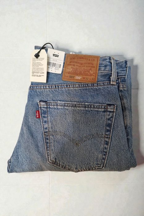 Original Levi's Men's 501 150th Year Aniversary Blue Denim Jeans