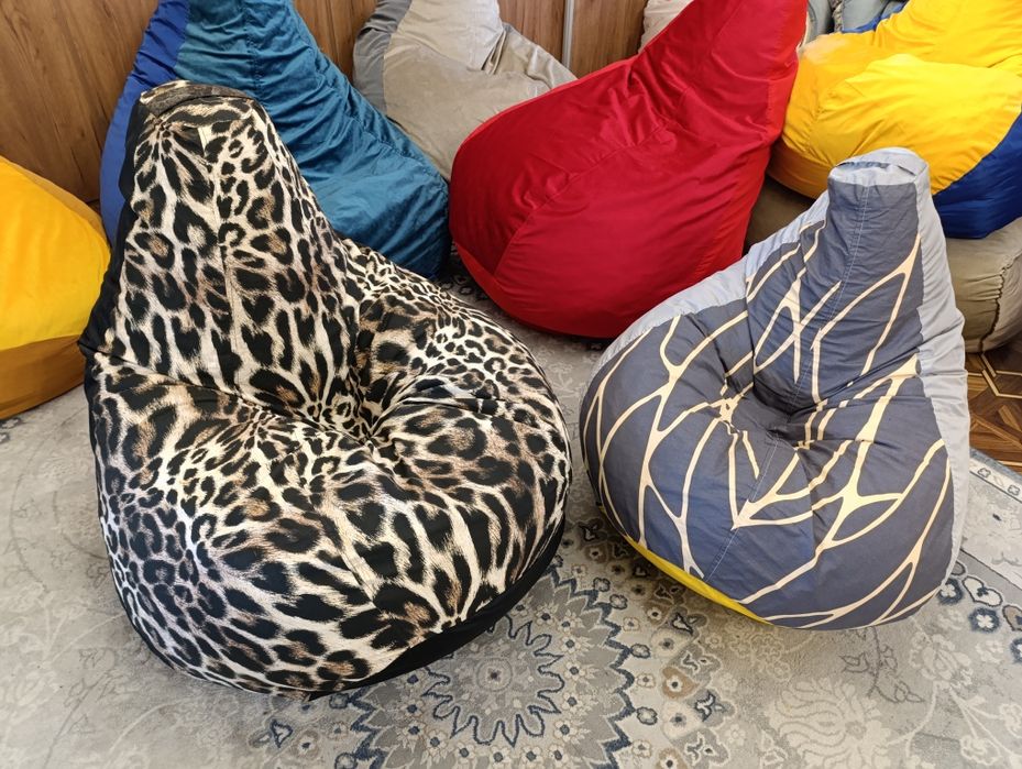 Бин бег. Биг бег. Кресло груша. Кресло мешок. Пуфик. Подушки , сидушки