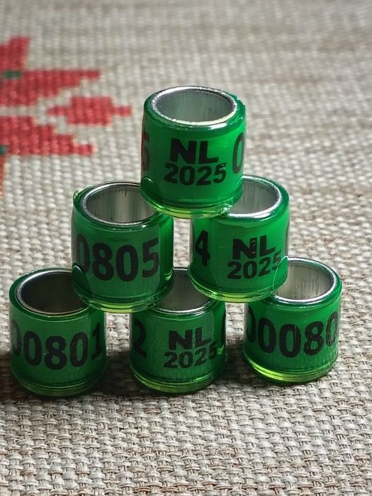 Пожизнени пръстени  2026 г. за гълъби,папагали и други видове птици