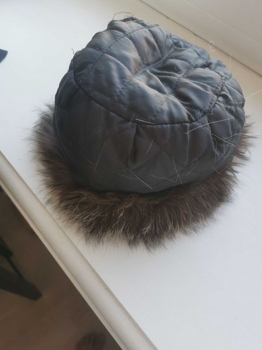 Шапка женская из чернобурки