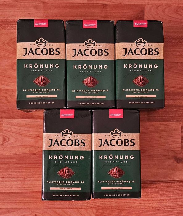 Cafea macinata Jacobs Kronung, arabica si robusta, 500 g