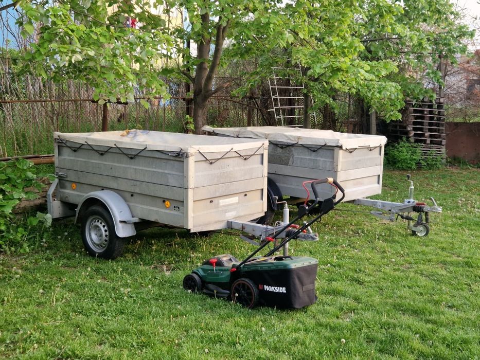 Remorca Pongratz 800kg frână modulara cu înălțătoare prelata 750kg R13