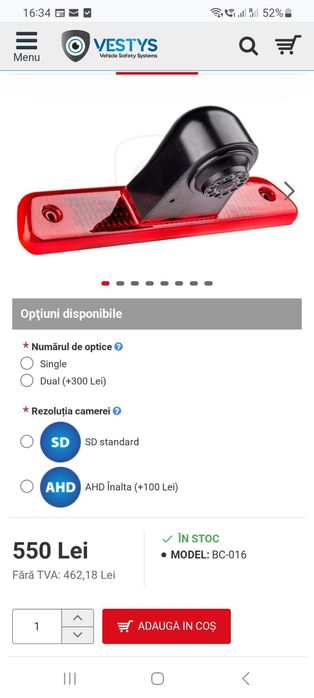 Camera marșarier Single,Dual pt Peugeot, FIAT ,Citroen ,Toyota