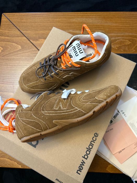New Balance X Miu Miu 530 SL suede sneakers