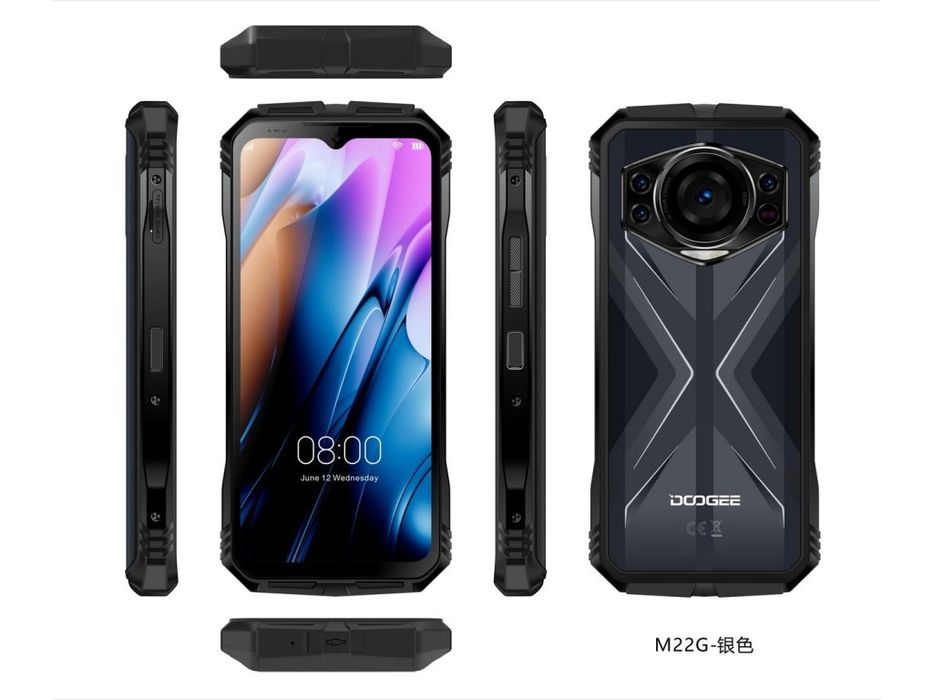 Telefon Mobil Rezistent Doogee S118, RAM 20GB+512GB. Octa Core, FHD