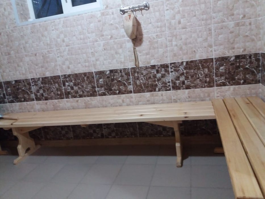 Мебель, лавки, столы, полки для бани.