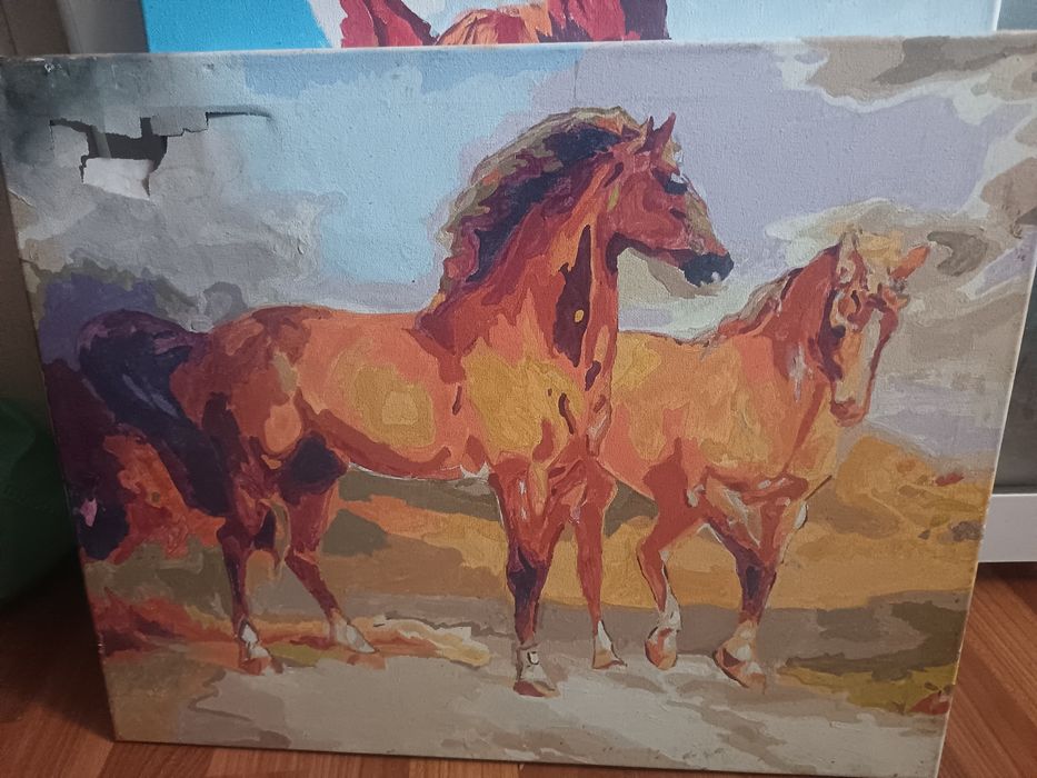 Картины лошади 2 шт.