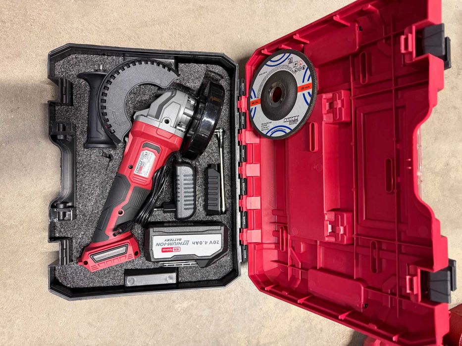 030229	R20 Ъглошлайф акум. безчетков Ø125mm 1x4Ah RDP-PBAG20