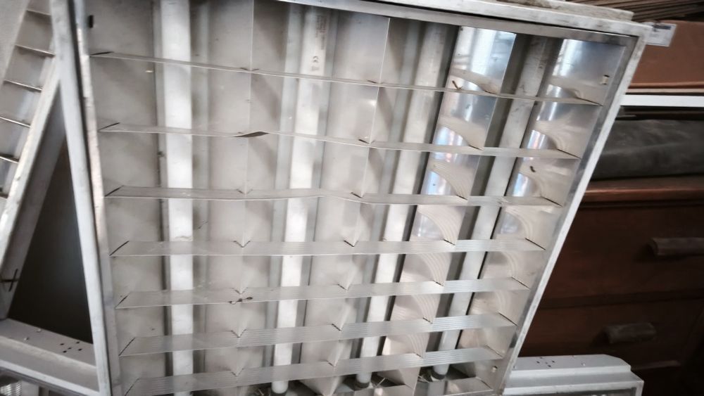 Панел осветително тяло за вграждане. Пет броя.