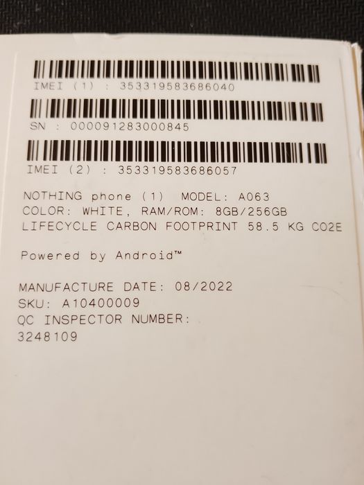 Продам смартфон NOTHING phone