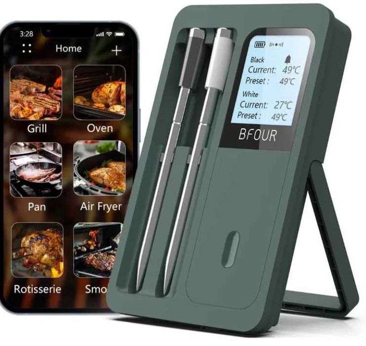 BFOUR BF-40 Wireless Smart термометър за месо и BBQ с 2 сонди