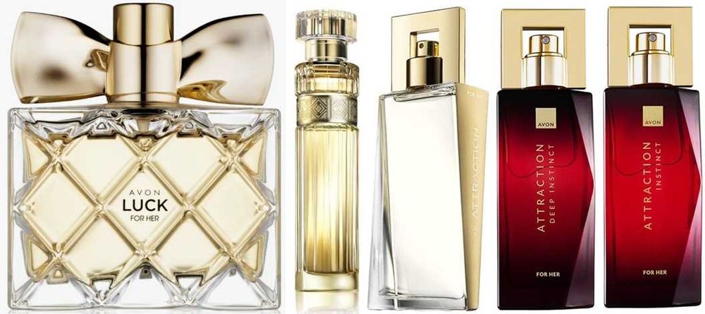 AVON - TTA Today,Far Away,Attraction,Premiere Luxe,Incandessence,Luck