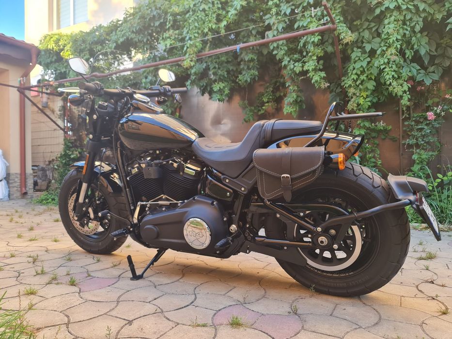 Harley Davidson Fat Bob 114 power cruiser.