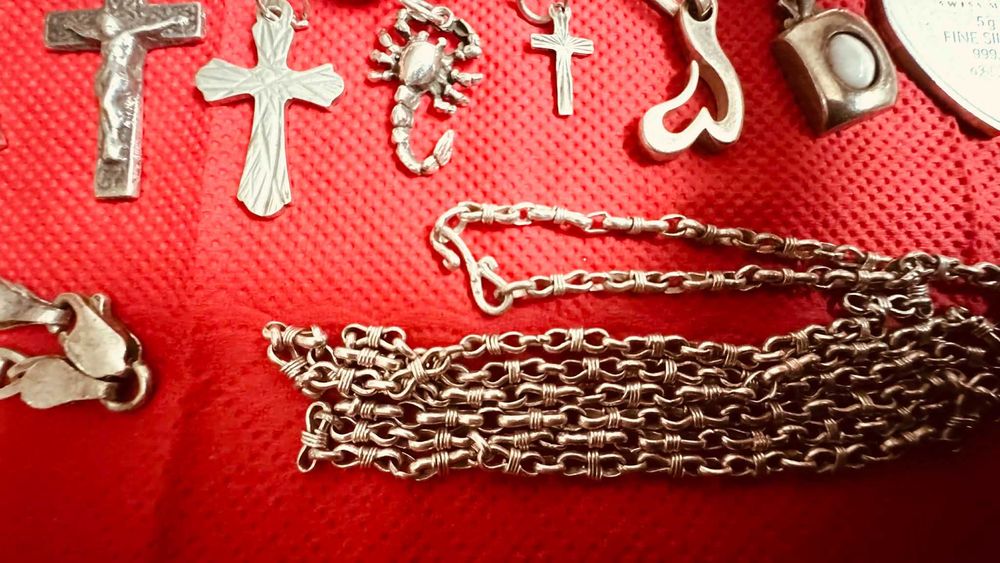 Сребърни бижута лот. 262 грама