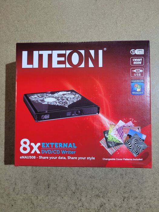 DVD-RW extern Liteon eNaAU508 - NOU SIGILAT
