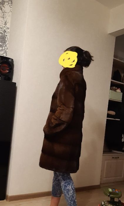 Продам коричневую норковую шубу (хороший мех)