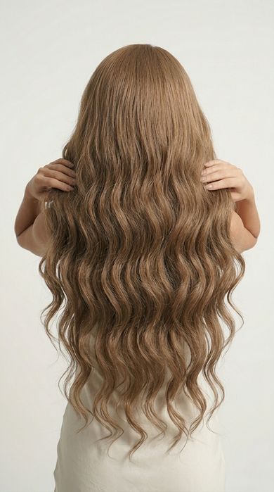 Светло кестенява lace front перука 13х4