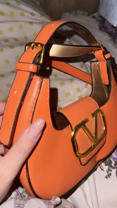 сумка valentino оранжевый