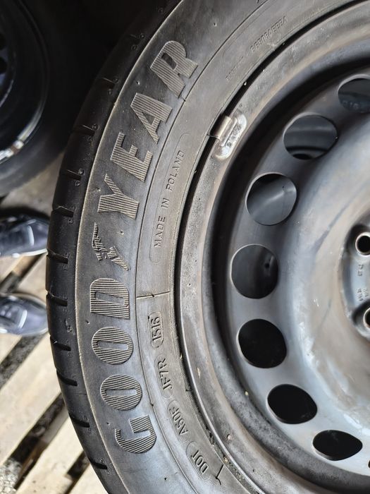 Jante 16 Vw Audi Skoda Seat  cu anvelope de vara 205 55R16 -91V GoodYear
