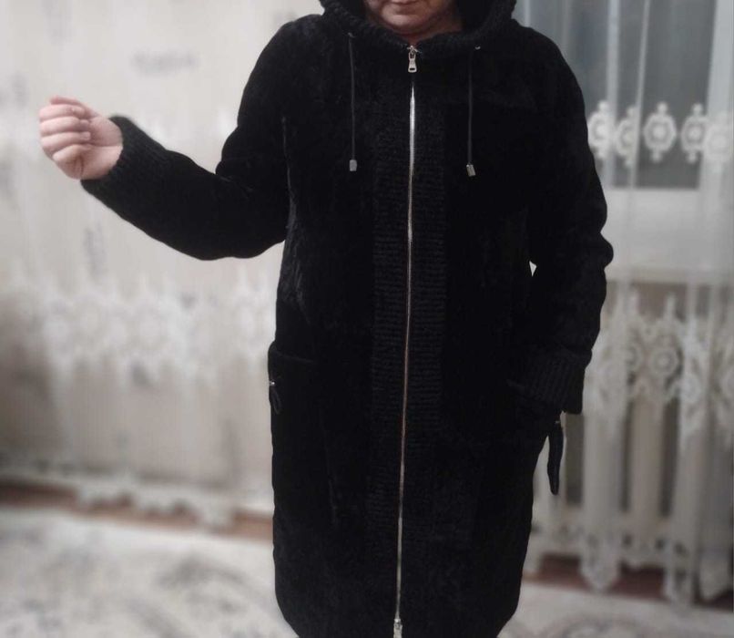 Шуба женская из меха овчины