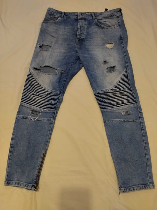 Pantaloni lungi barbati blugi originali Zara Man moderni