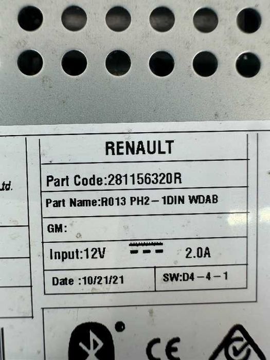 Radio RENAULT MASTER cod piesa 281156320r