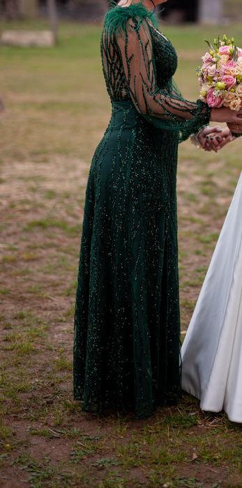 Rochie de nasa verde smarald