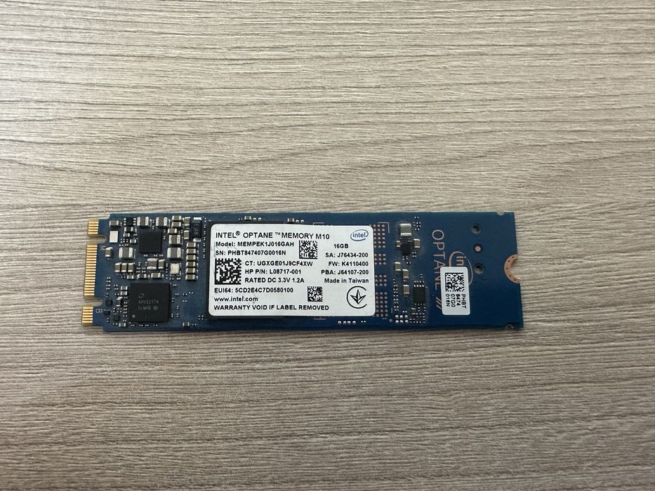 Intel Optane Memory M10 16GB M.2 NVMe