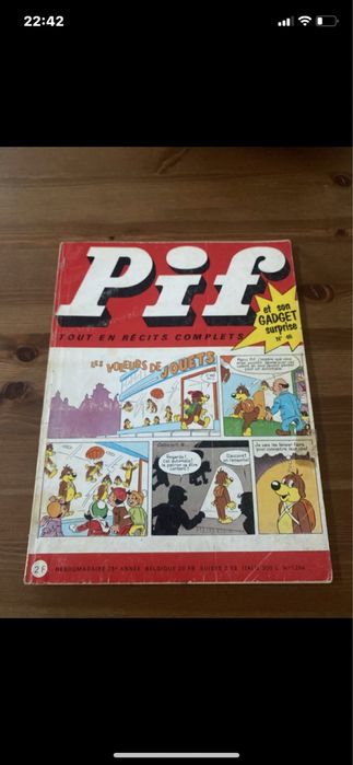 Reviste PIF si Rahan in franceza anii 1960 si 1970