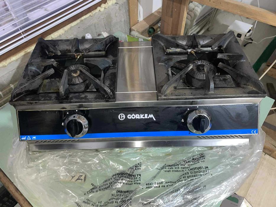 Газов котлон професионален с две горелки