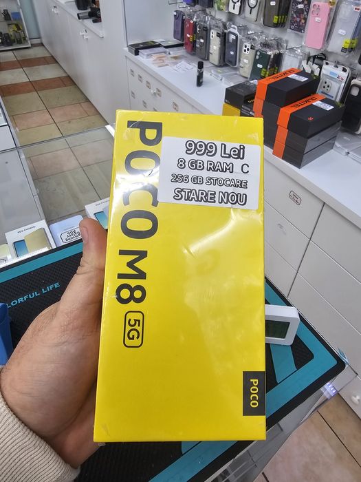 Poco M8 5G, 8/256 GB, Sigilat, Garanție