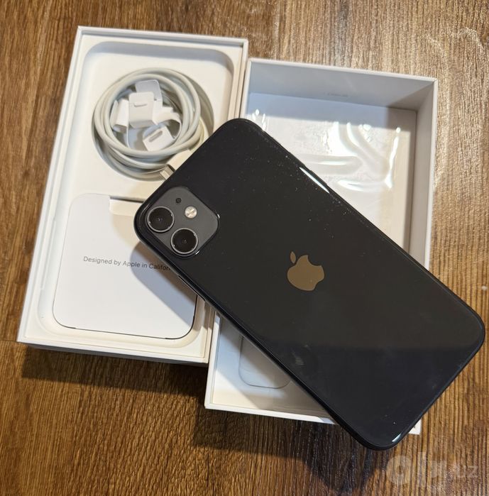 Iphone 11, 64 Gb, qora, karobka, ideal sotiladi