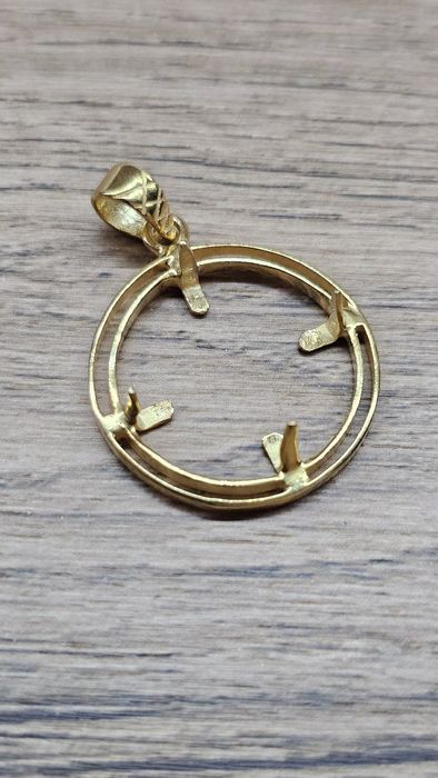 Pendant argint suflat cu aur