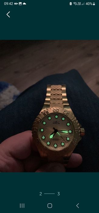 .invicta gold automatic   original
