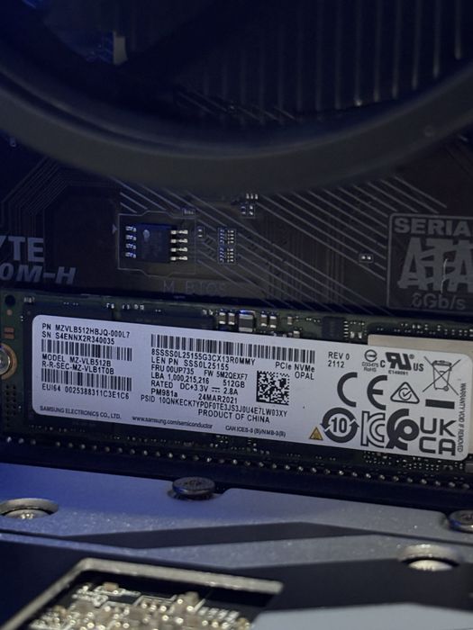 Геймърски компютър Ryzen 3600/RX580 8GB/16 Ram/512GB ssd nvme/1TB HDD/600W Bronze + Монитор DELL 21.5"