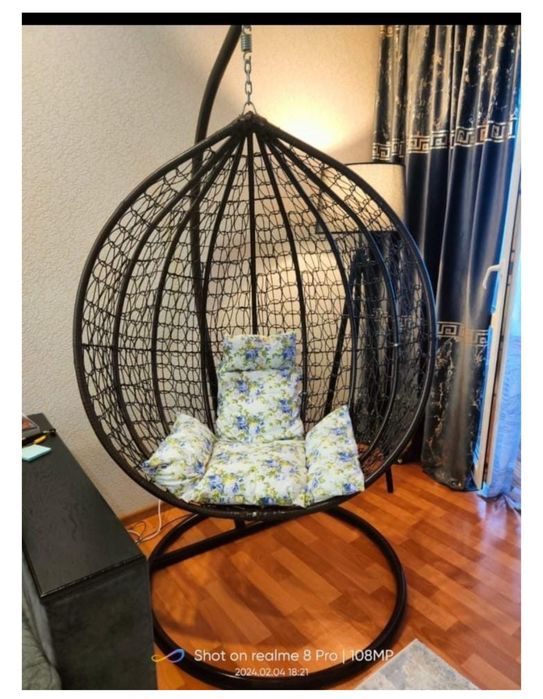 Подвесное кресло кокон качеля