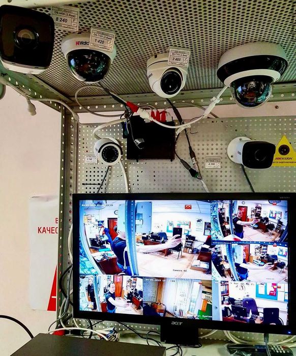 Установка видеонаблюдения