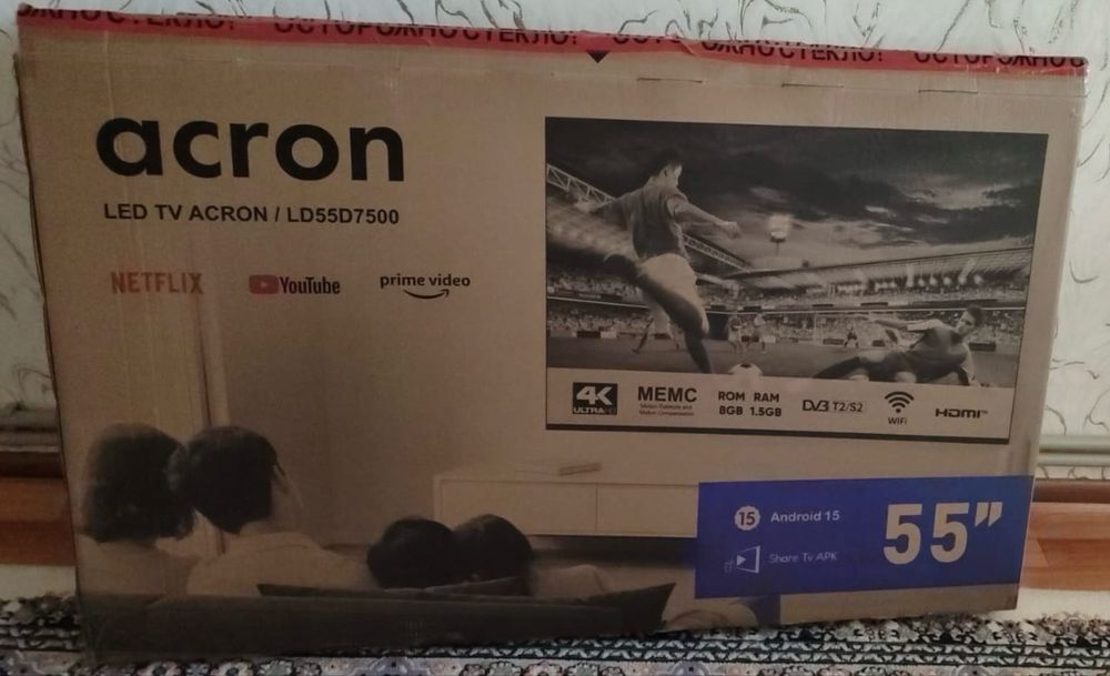 Smart TV Acron 140 см черный