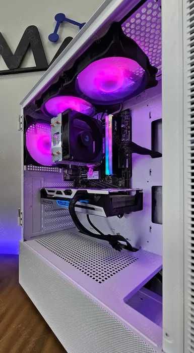 Геймърски компютър! RX 6600, Ryzen 5 5500, 16GB RAM, 600 W - Нов!