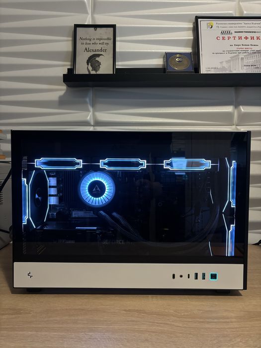 Геймърски компютър Ryzen 5600/Aio/RTX3060Ti/16ram/512ssd/600W