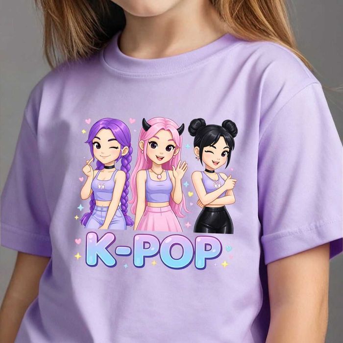 K pop DEMON Hunters детски тениски , блузи с дълъг ръкав