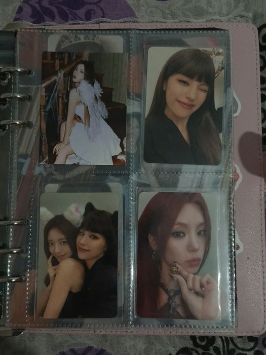 Aespa, lesseeafim, twice, itzy photocards