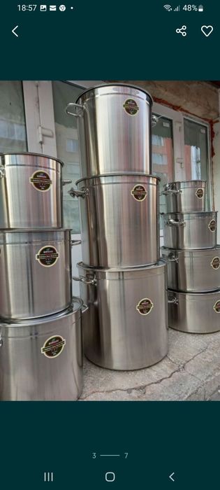 Set cratițe inox alimentar 14/30/39/54 litri Ofertă 688lei